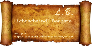 Lichtscheindl Barbara névjegykártya